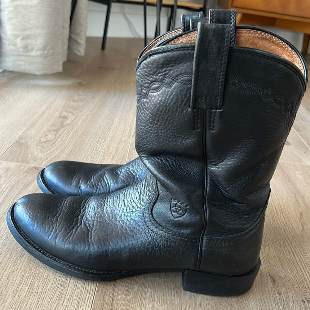 ARIAT Men's Leather Upper Black Boots Size 9.5D